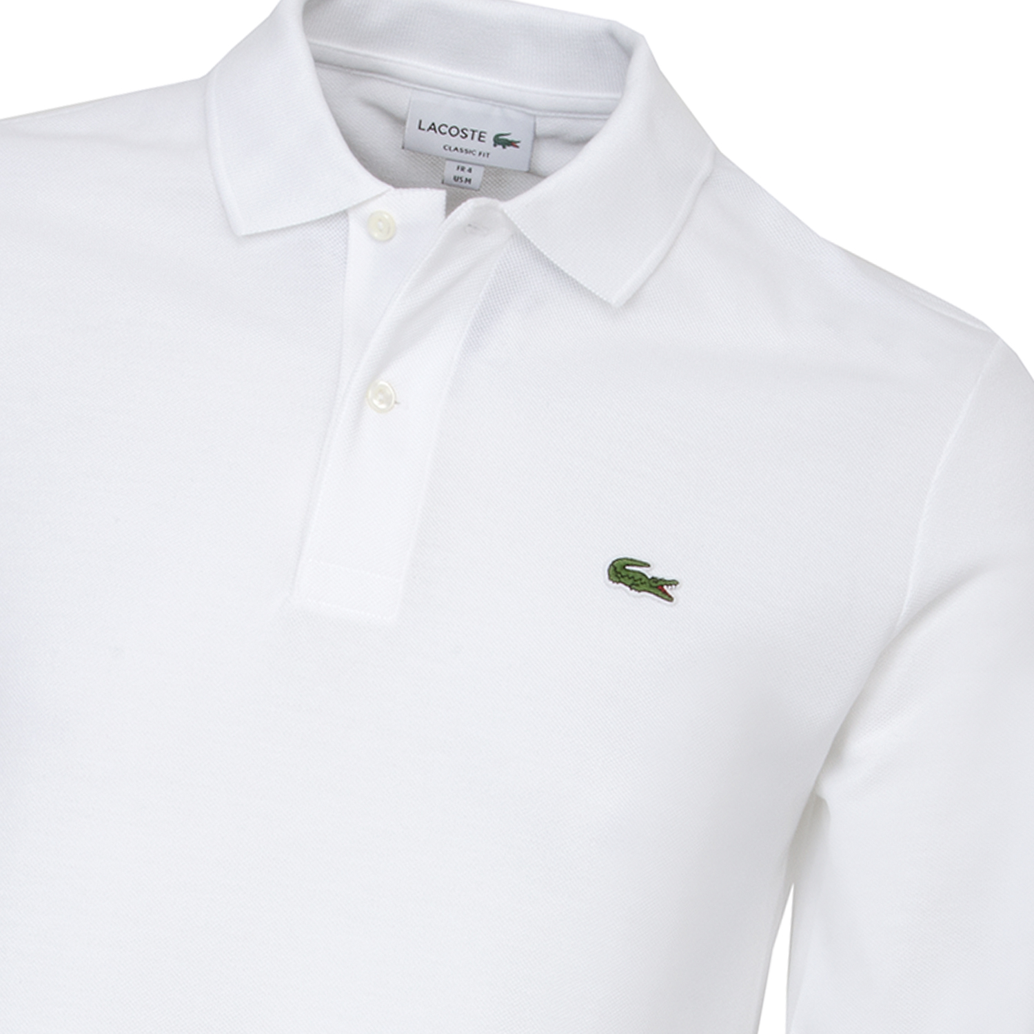 Lacoste Classic Long Sleeved Polo Shirt White | Scottsdale Golf